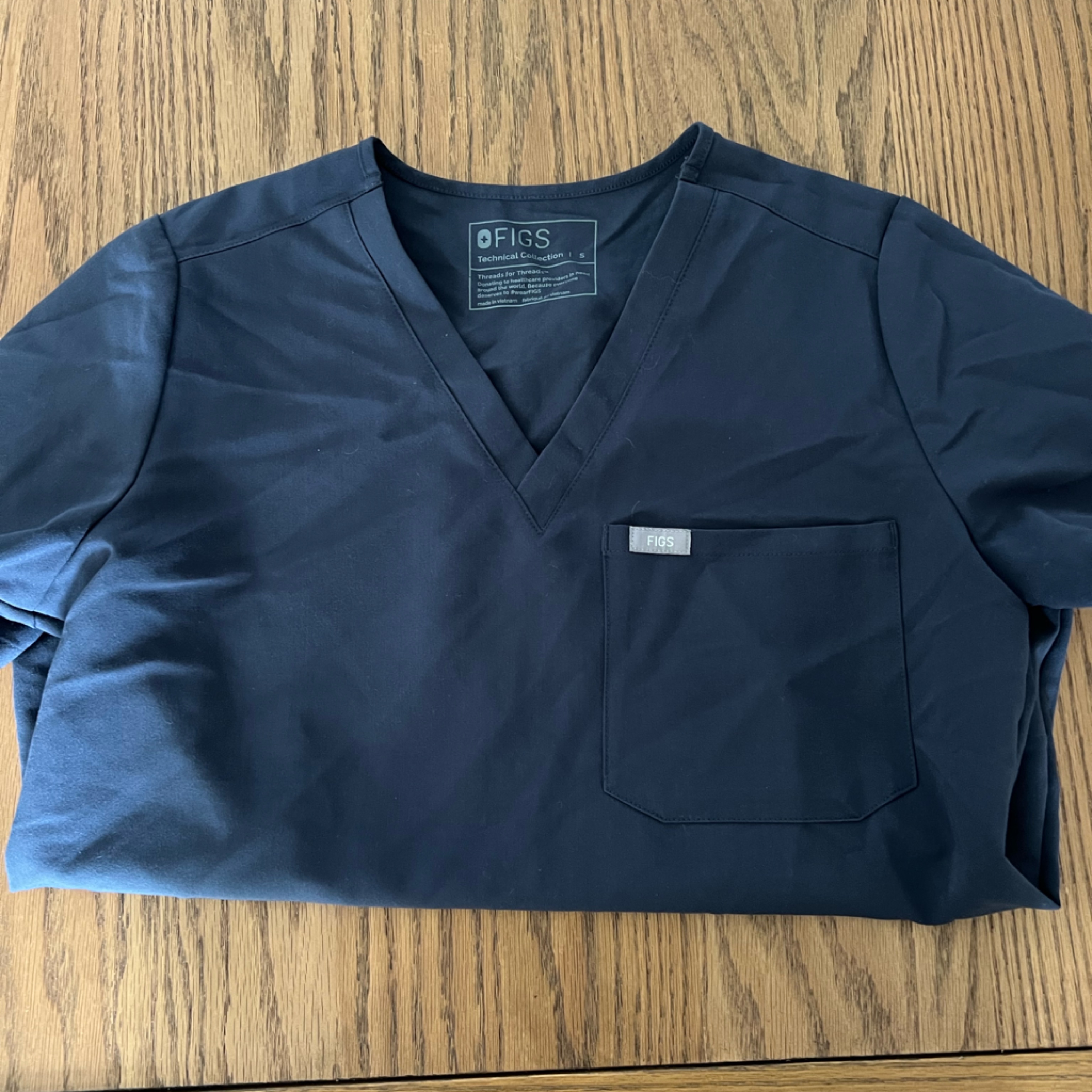Blue Blue Scrub Top